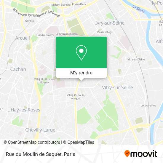 Rue du Moulin de Saquet plan