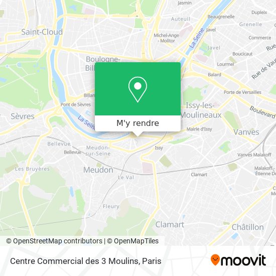 Centre Commercial des 3 Moulins plan