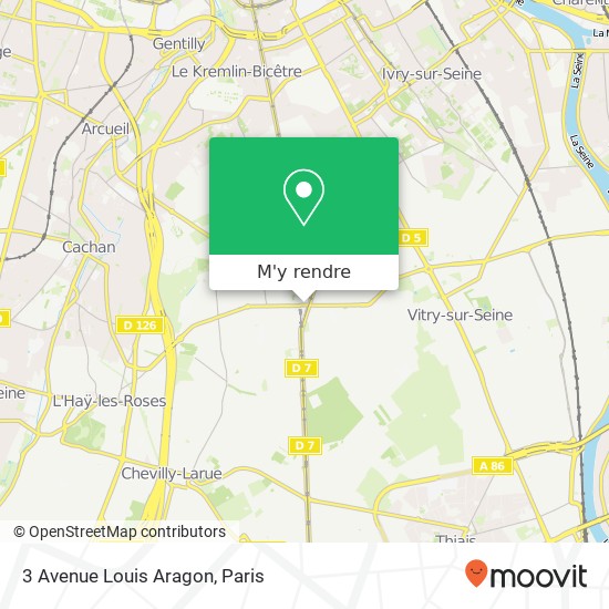 3 Avenue Louis Aragon plan