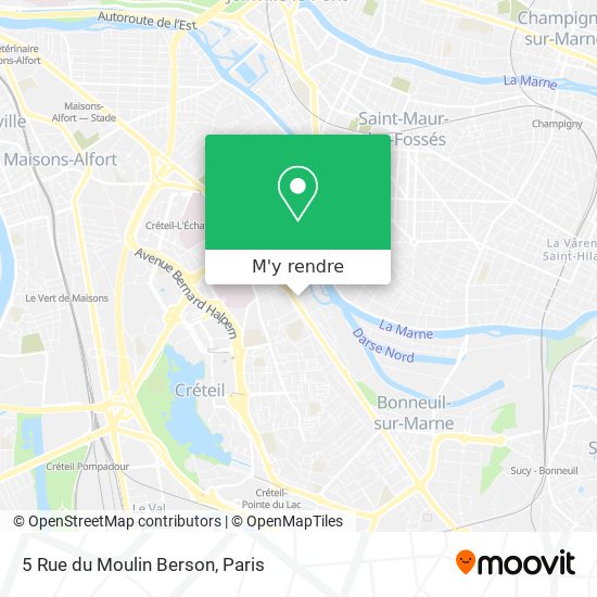 5 Rue du Moulin Berson plan