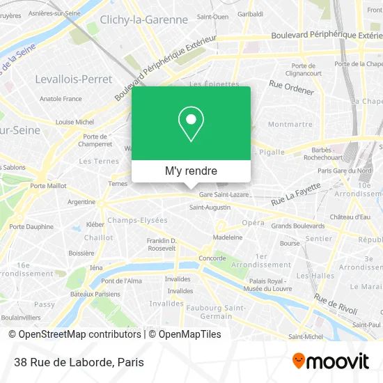 38 Rue de Laborde plan