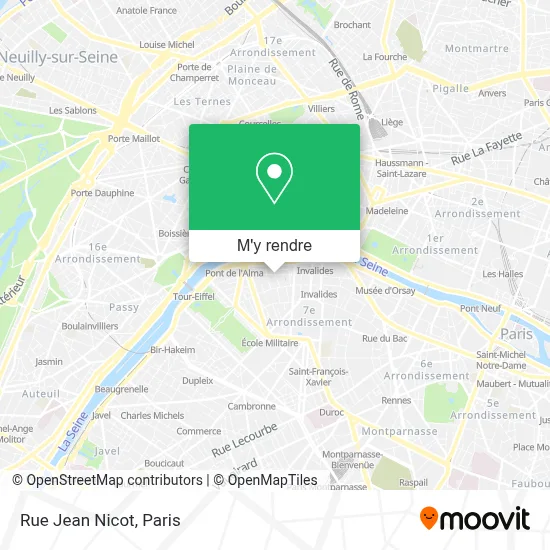 Rue Jean Nicot plan