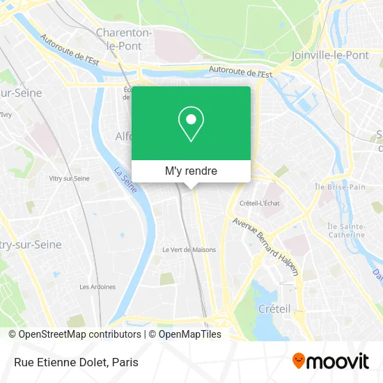 Rue Etienne Dolet plan
