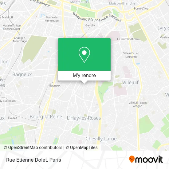 Rue Etienne Dolet plan