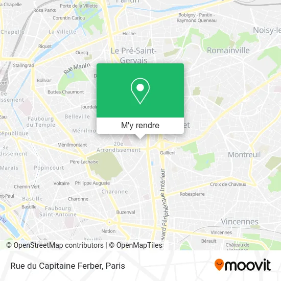 Rue du Capitaine Ferber plan