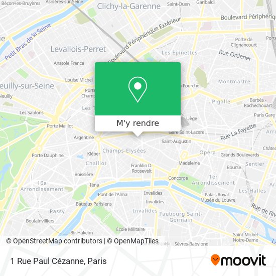 1 Rue Paul Cézanne plan