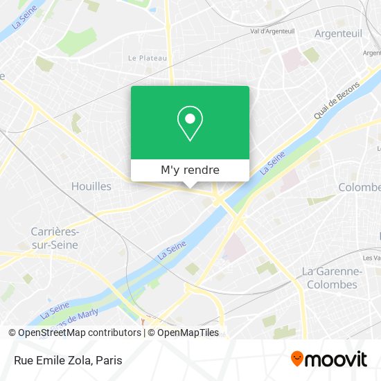 Rue Emile Zola plan