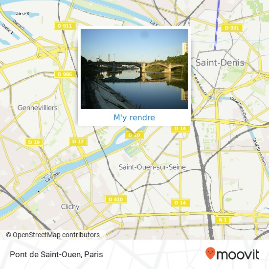 Pont de Saint-Ouen plan