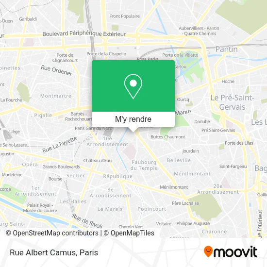 Rue Albert Camus plan