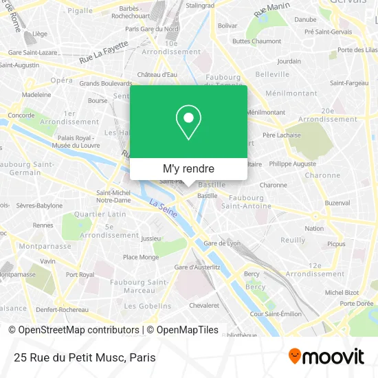 25 Rue du Petit Musc plan