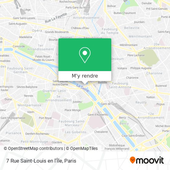 7 Rue Saint-Louis en l'Île plan