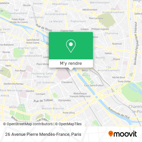 26 Avenue Pierre Mendès-France plan