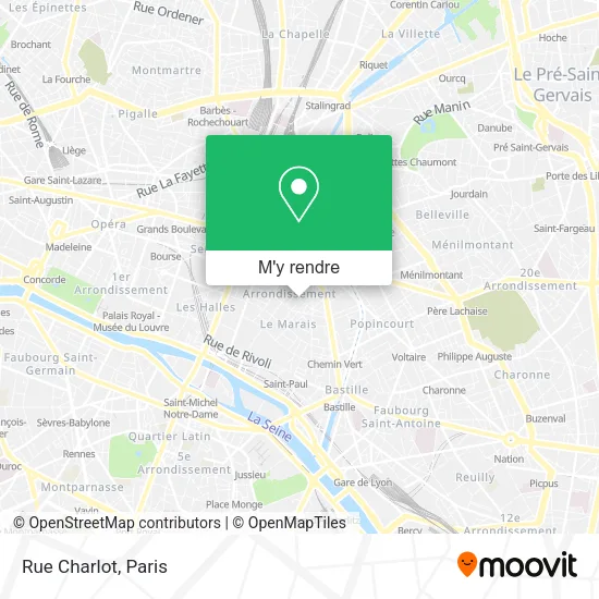 Rue Charlot plan