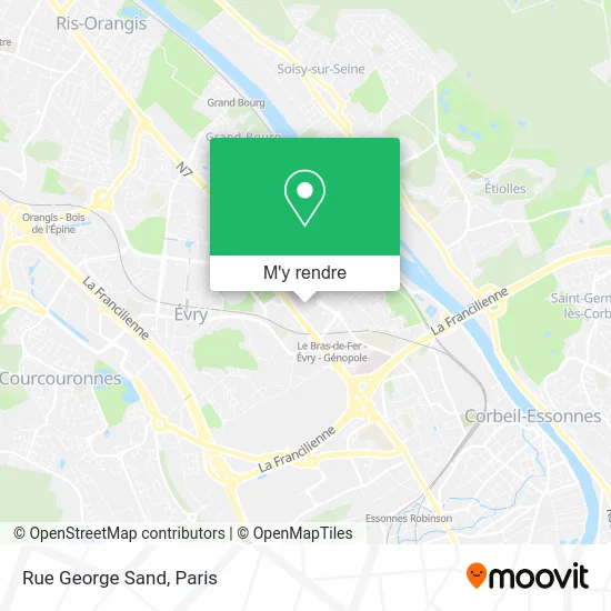 Rue George Sand plan