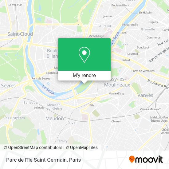 Parc de l'île Saint-Germain plan