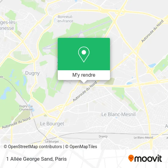 1 Allée George Sand plan