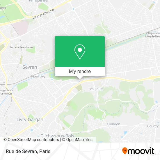 Rue de Sevran plan