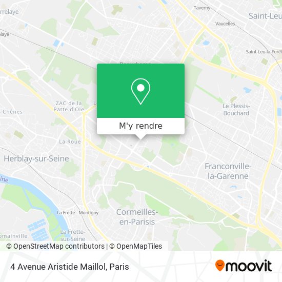 4 Avenue Aristide Maillol plan