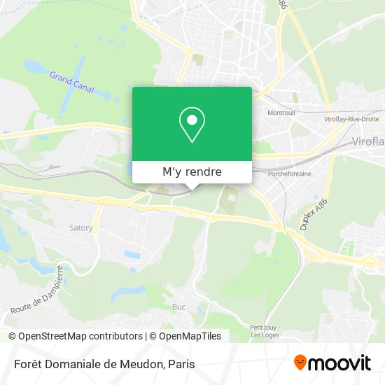 Forêt Domaniale de Meudon plan