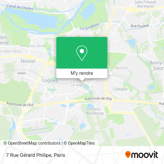 7 Rue Gérard Philipe plan