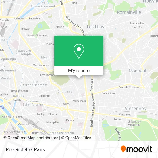 Rue Riblette plan