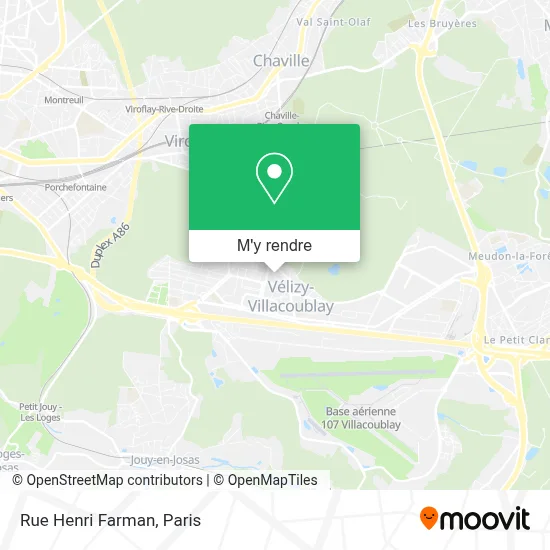 Rue Henri Farman plan