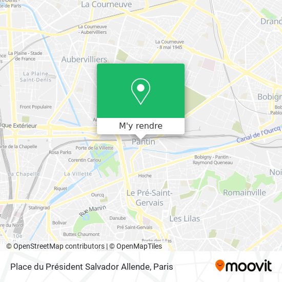 Place du Président Salvador Allende plan
