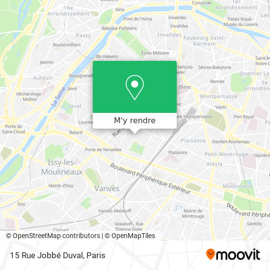 15 Rue Jobbé Duval plan