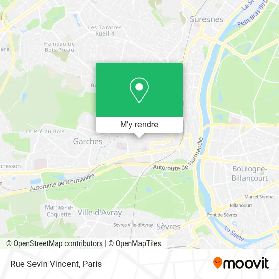Rue Sevin Vincent plan
