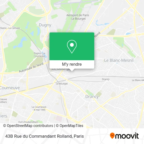 43B Rue du Commandant Rolland plan