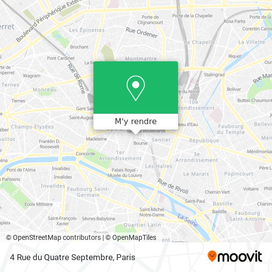 4 Rue du Quatre Septembre plan