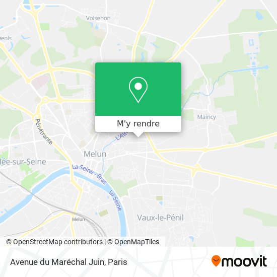 Avenue du Maréchal Juin plan