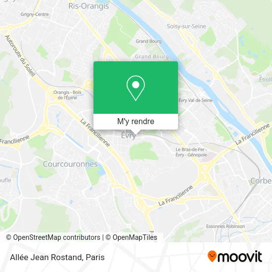 Allée Jean Rostand plan
