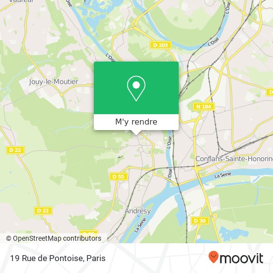 19 Rue de Pontoise plan