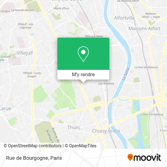 Rue de Bourgogne plan