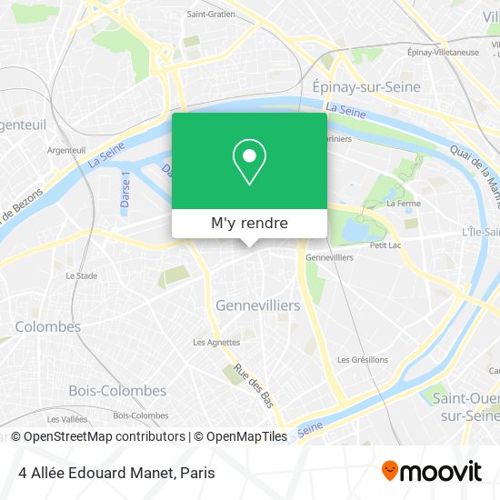 4 Allée Edouard Manet plan