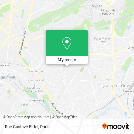 Rue Gustave Eiffel plan