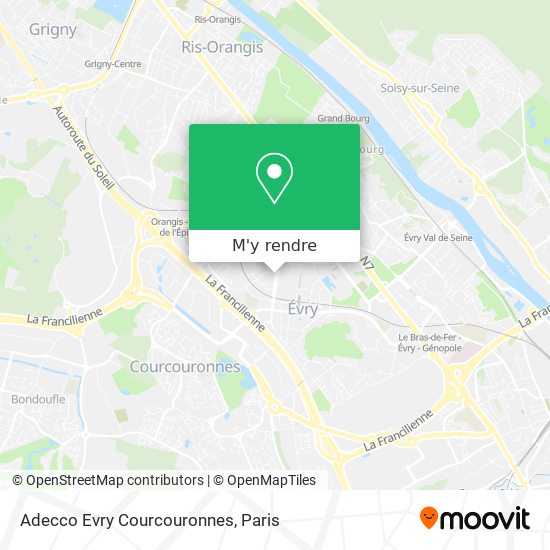 Adecco Evry Courcouronnes plan