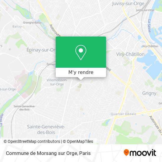 Commune de Morsang sur Orge plan