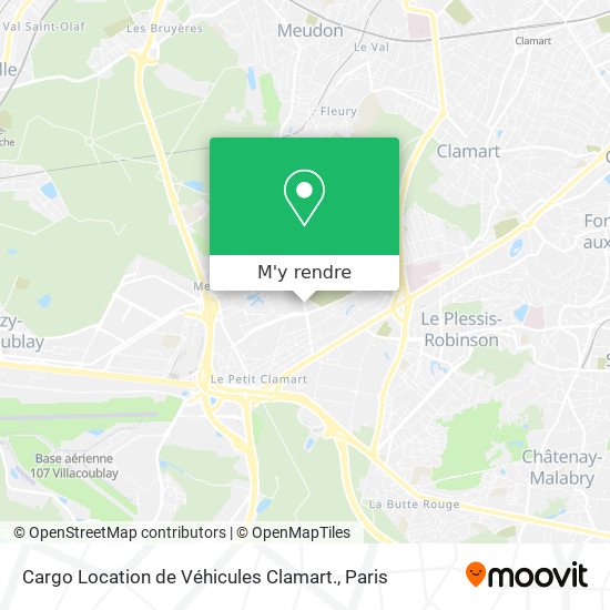 Cargo Location de Véhicules Clamart. plan