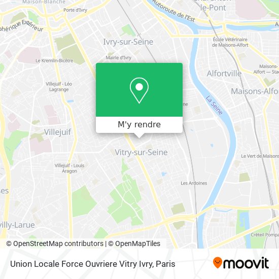 Union Locale Force Ouvriere Vitry Ivry plan