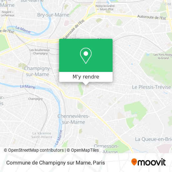 Commune de Champigny sur Marne plan