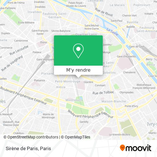 Sirène de Paris plan