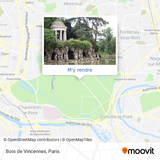 Bois de Vincennes plan