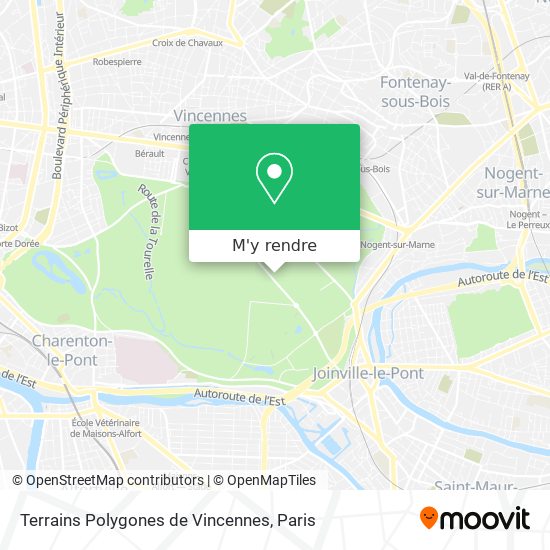 Terrains Polygones de Vincennes plan