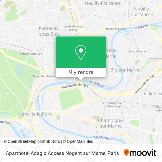 Aparthotel Adagio Access Nogent sur Marne plan