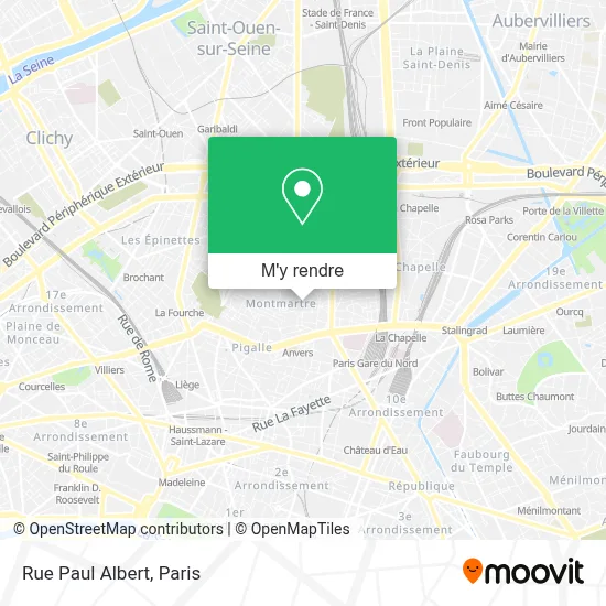 Rue Paul Albert plan