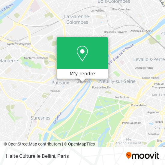 Halte Culturelle Bellini plan