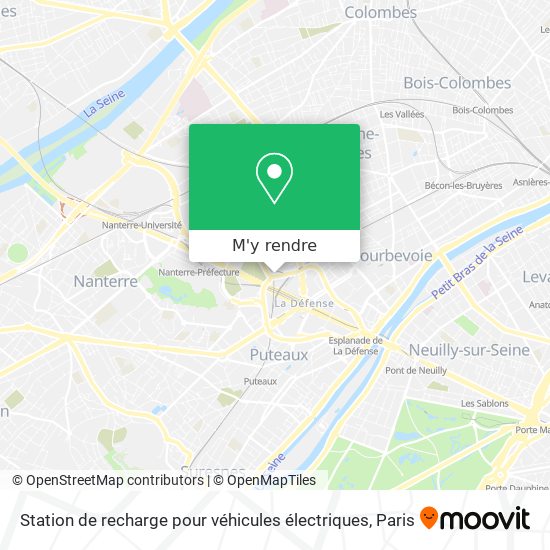 Station de recharge pour véhicules électriques plan