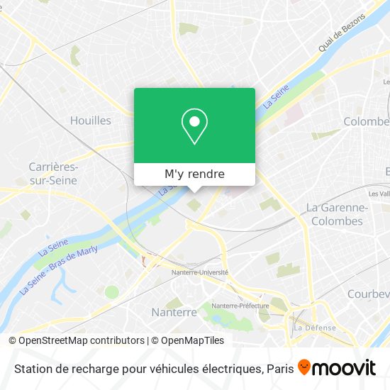 Station de recharge pour véhicules électriques plan